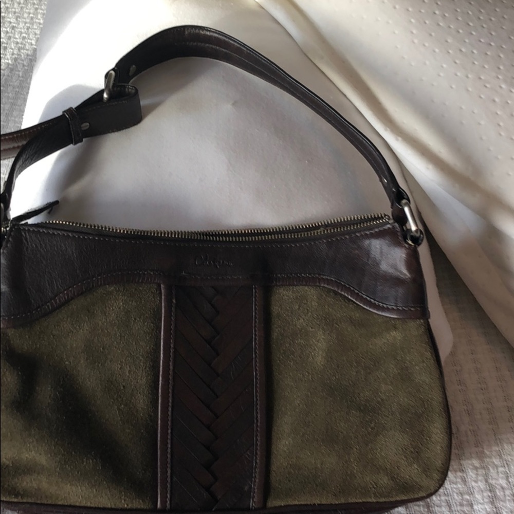 Cole Haan leather and suede handbag